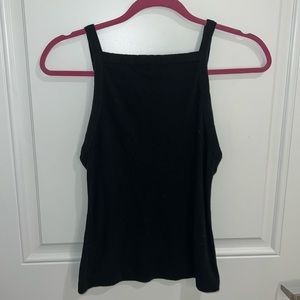 Free people black high neck tank top